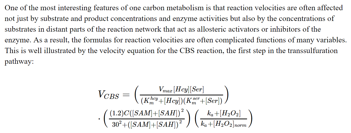 reaction equation
